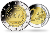 La monnaie de 2 Euros «Présidence belge du conseil de l'UE» Belgique 2010 