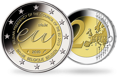 Monnaie de 2 Euros «Présidence de l'UE» Belgique 2010 