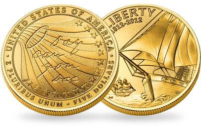 Pièce d'or commémorative des USA Bicentenaire de la Bannière étoilée
