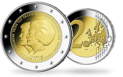 Monnaie de 2 Euros «Double Portrait» Pays Bas 2013 