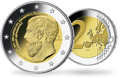 Monnaie de 2 Euros «2400e anniversaire de la fondation de l'Académie de Platon» Grèce 2013