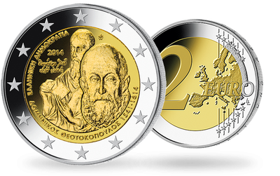 Monnaie de 2 Euros «400e anniversaire de la mort de Domenikos Theotokopoulos» Grèce 2014