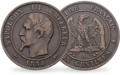 Monnaie ancienne 10 centimes Napoléon III 