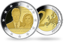 La monnaie de 2 Euro Commémorative Luxembourg 2015