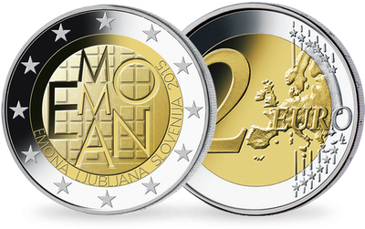 Monnaie de 2 Euros «Emona-Ljubljana» Slovénie 2015