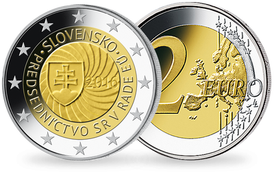 Monnaie de 2 Euros «Première présidence Slovaque de L'UE» Slovaquie 2016 