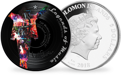 La monnaie Sid Maurer® Legends of Music : «Michael Jackson» 2018
