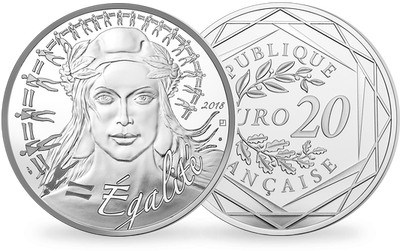 Monnaie de 20 Euros argent «Marianne - Egalité» 2018 