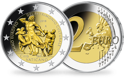 Monnaie de 2 Euros Vatican - Année européenne du patrimoine culturel 2018