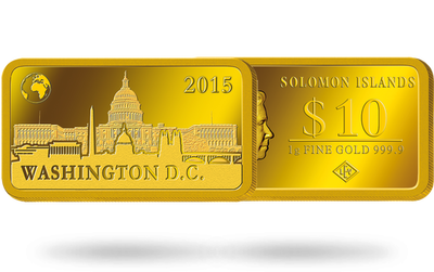 Monnaie Lingot en or pur « Washington- Le Capitole » 2015