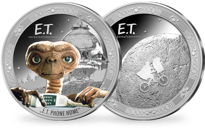 «E.T.» édition officielle argentée colorisée