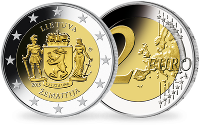 Monnaie de 2 Euros «Les régions ethnographiques : la Samogitie» Lituanie 2019 