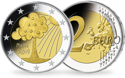 Monnaie 2 Euros Malte « Enfants Solidaires » 2019