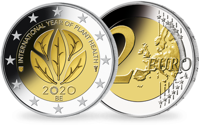 Monnaie de 2 Euros « Année internationale de la santé des plantes » Belgique 2020