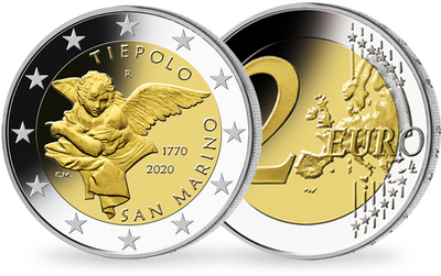 Monnaie de 2 Euros «250ème anniversaire de la mort de Giovanni Battista Tiepolo» Saint Marin 2020