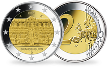 Monnaie de 2 Euros «Brandebourg : Palais de Sanssouci» Allemagne 2020