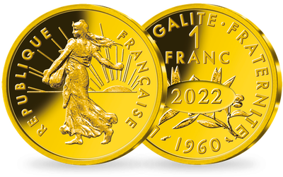 Frappe en or « 20 ans du Dernier Franc »

