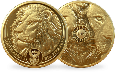 Monnaie en or « Lion » - Afrique du Sud