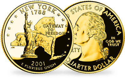 Monnaie Les Quarter-Dollars des États-Unis « New York »