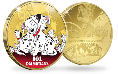 La frappe dorée à l'or pur Classiques Disney  «Les 101 Dalmatiens» 