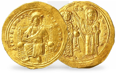 Monnaie byzantine en or « Romain III »
