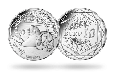 La monnaie de 10 € argent « Paris 2024 - Mascotte Gymnastique rythmique » 2023