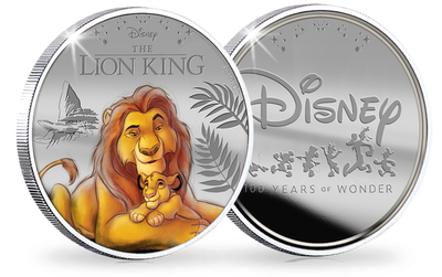 La frappe en argent sous licence officielle DISNEY™: « Le Roi Lion »