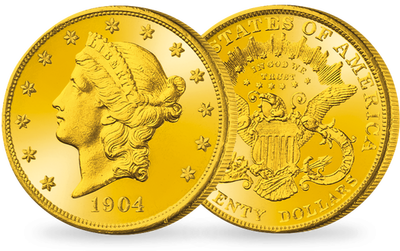 Die letzte 20-Dollar-Goldmünze mit dem berühmten „Liberty Head“-Motiv!