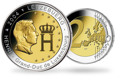 Monnaie de 2 Euros «Grand Duc Henri» Luxembourg 2004