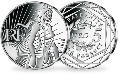 La monnaie de 5 Euros Semeuse 2008 