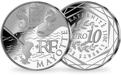 Monnaie de 10 Euros en argent des régions « Mayotte » 2011