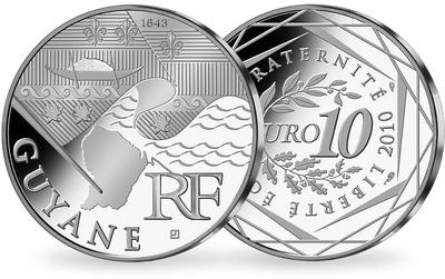 Monnaie de 10 Euros en argent des régions «Guyane» 2010