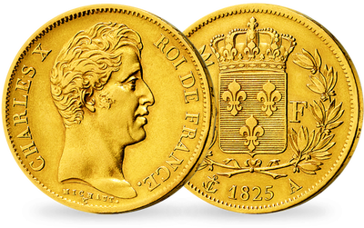 Monnaie de 20 francs en or massif «Charles X»