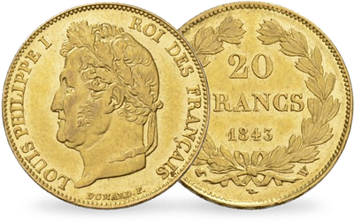 Monnaie de 20 Francs en or massif 