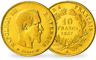 <p>Monnaie ancienne en Or «10 Francs Or Napoléon III Tête Nue »</p>
<p><span style=