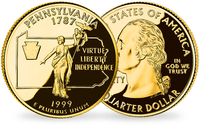 Monnaie Les Quarter-Dollars des États-Unis  « Pennsylvania »