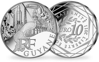 La monnaie de 10 Euros « Guyane » 2011