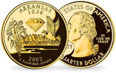 Les Quarter-Dollars des États-Unis  « Arkansas/Michigan »
