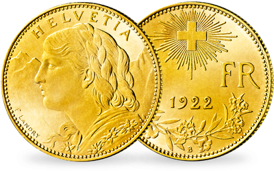 Monnaie ancienne en or « 10 Francs or Vreneli »