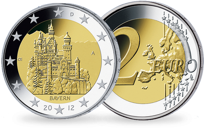 Monnaie 2 Euros «Château de Neuschwanstein» Allemagne 2012