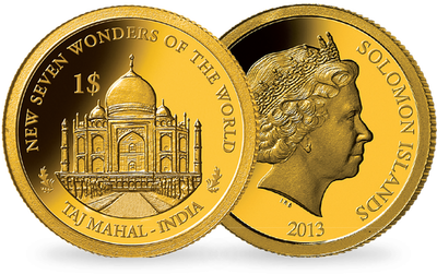 Monnaie de 1 Dollar en or Les plus petites monnaies en or du monde : « Taj Mahal » 2013