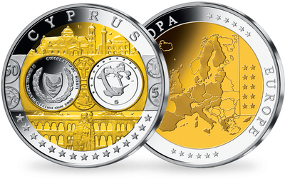 Première frappe en hommage à l'Euro en cuivre argenté: «Luxembourg»