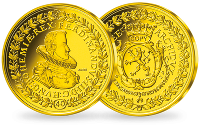 Réplique en or « 40 Ducats Ferdinand III »