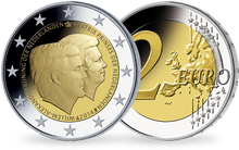 La monnaie de 2 Euros Pays-Bas 2014 « Double portrait »