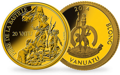 Or pur ! Les plus petites monnaies en or du monde « Prise de la Bastille » 