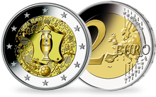 La monnaie française 2€ UEFA