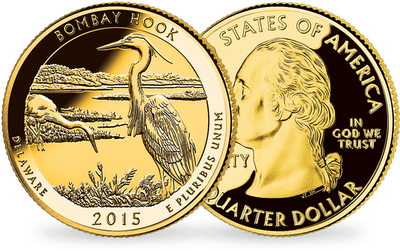 Quarter-Dollars Parc nationaux « Delaware - Réserve sauvage nationale Bombay Hook »