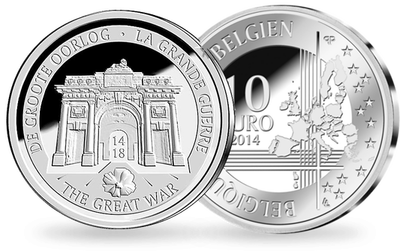 10€ Belgique 2014 Mémorial de la Porte de Menin d'Ypres