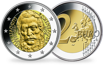 Monnaie de 2 Euros «200e anniversaire de la naissance de Ľudovít Štúr» Slovaquie 2015