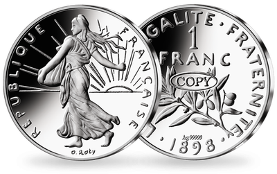 La réplique en argent pur « Semeuse » 1898